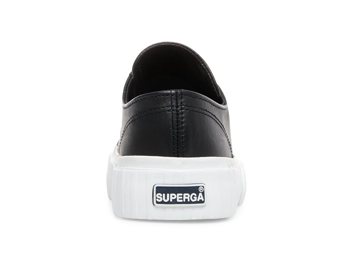 Superga Sneakers Womens - 2630 Cownappau Leather - Black - BHJCR6751